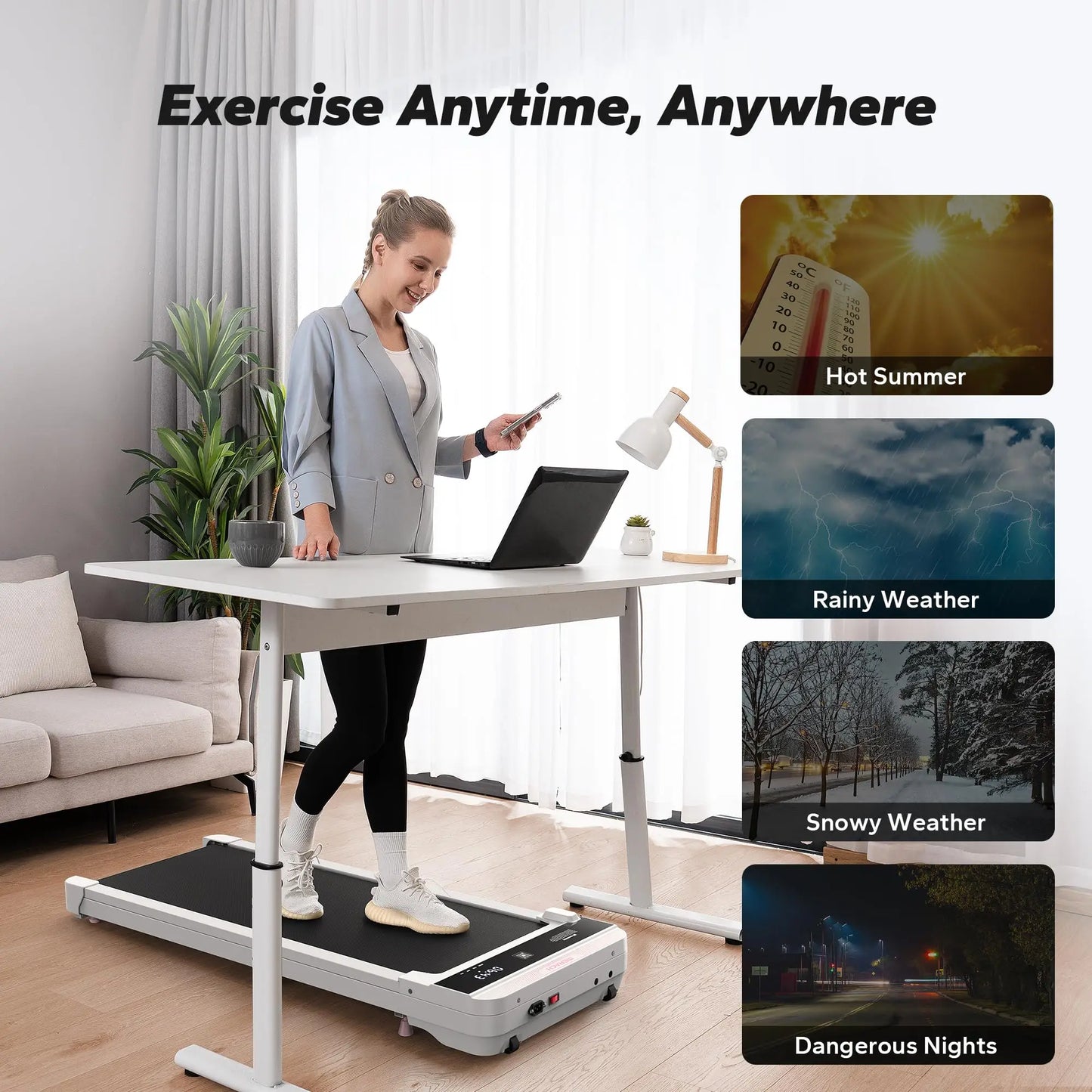 Walking Pad Treadmill for Home & Office