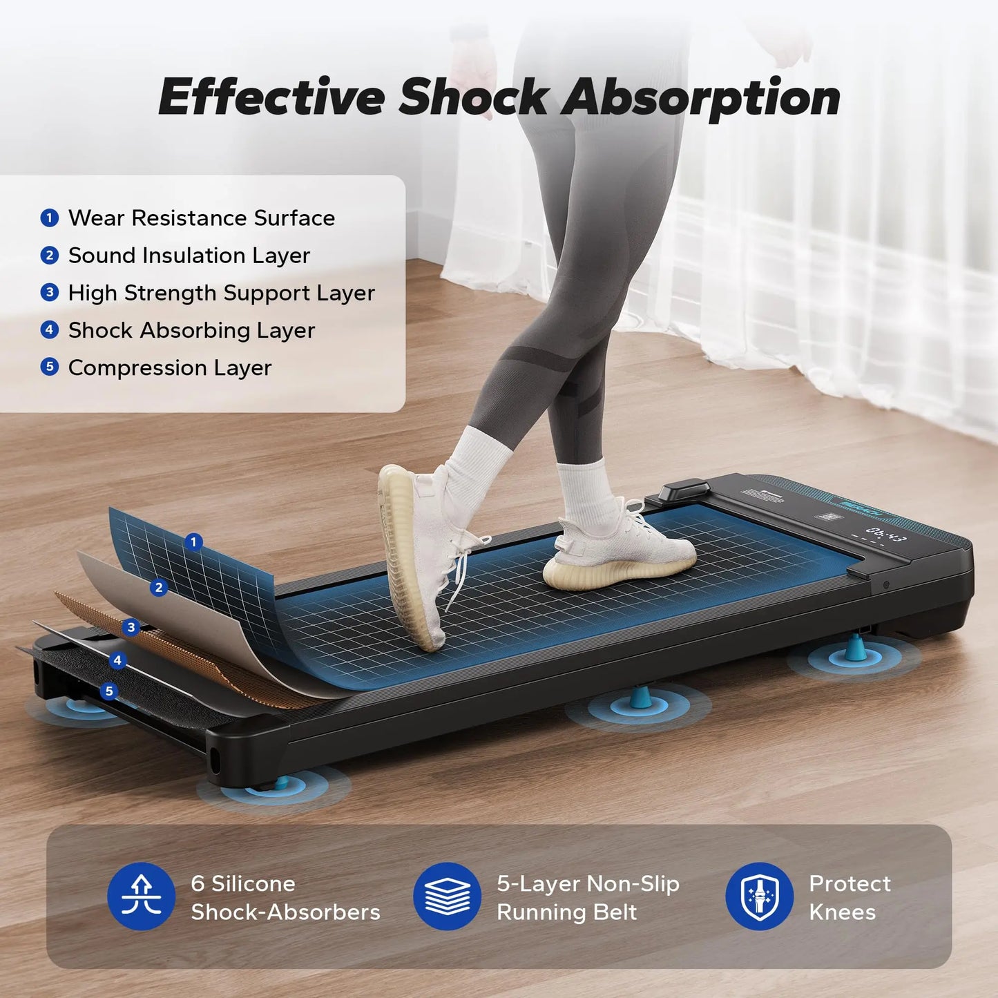 Walking Pad Treadmill for Home & Office